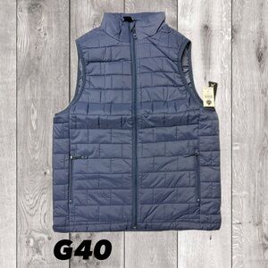 Burnside Men’s Puffer Vest | Navy Medium | Lightweight Workwear Layer G40